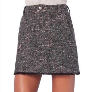 Derek Lam Grey Lyla Tweed Skirt